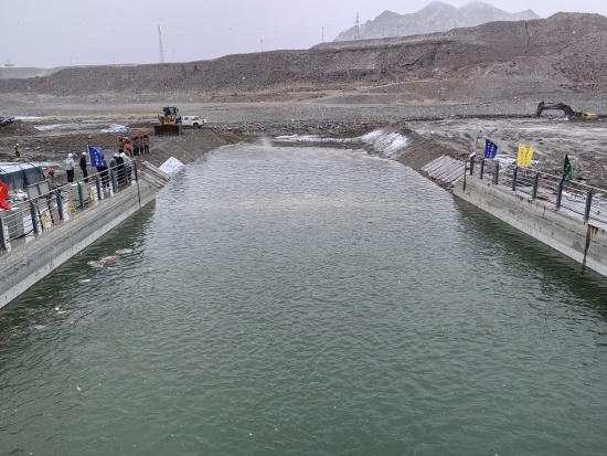 【工程动态】蓄集峡水库德令哈供水工程 标段一厂房尾水段施工节点按期完成