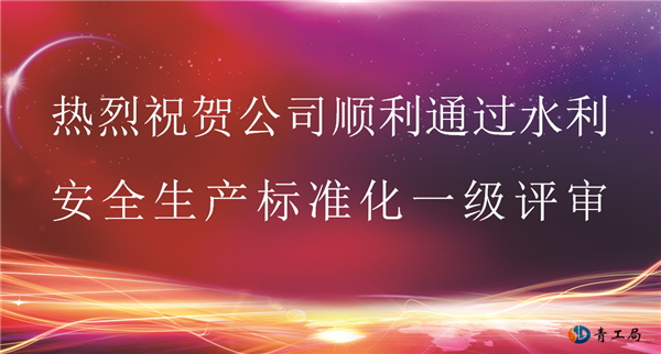 热烈祝贺青海省水利水电工程局有限责任公司顺利通过水利部第七批水利安全生产标准化一级评审