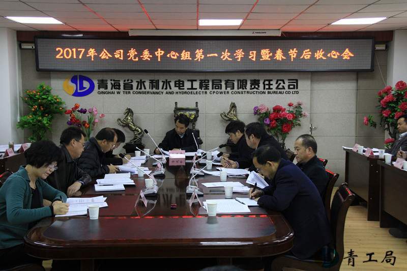 公司党委召开中心组学习暨2017年春节后收心会