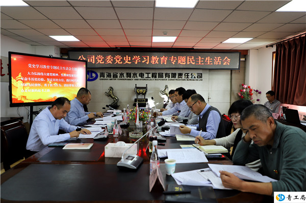 青海省水利水电工程局有限责任公司党委党史学习教育专题民主生活会胜利召开
